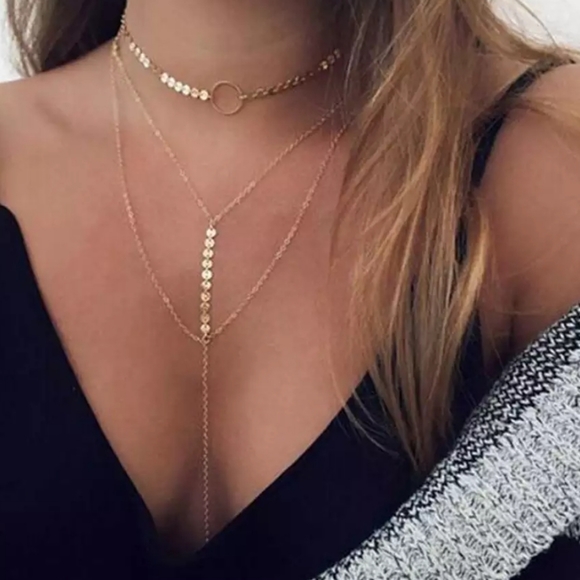 Nikkiwallflower Jewelry - *Sadie* Layered Disc Necklace